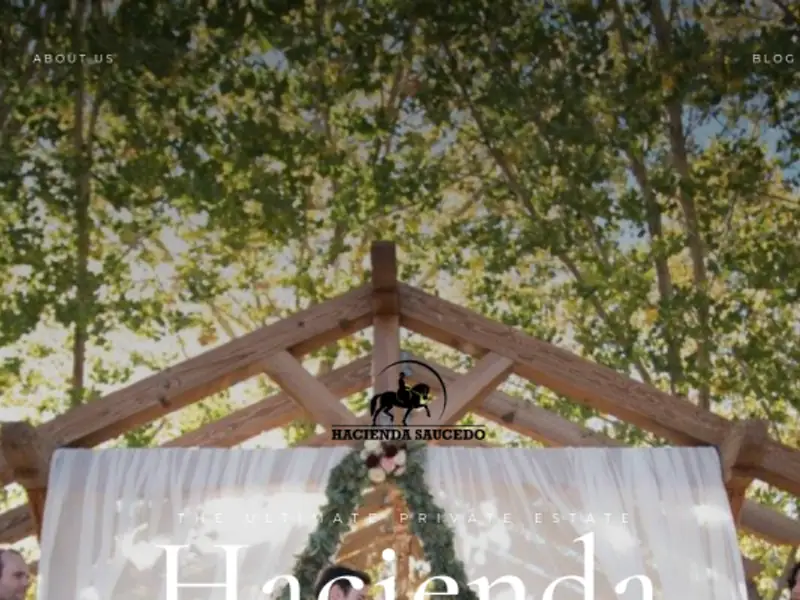 Hacienda Saucedo website preview